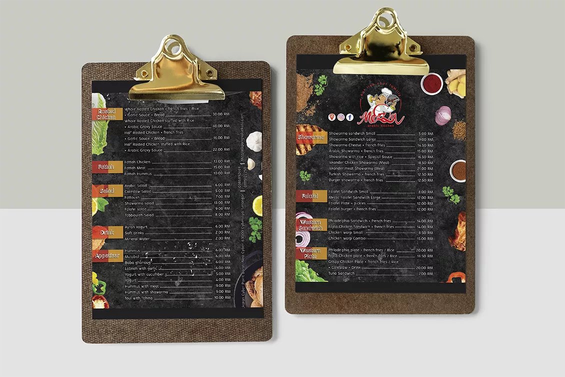 design a perfect menu